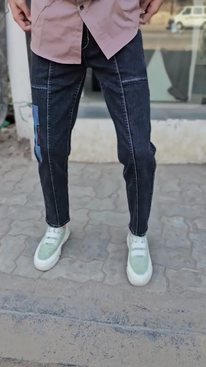π Blue Baggy Fit Denim Jeans for Men β Stylish, Comfortable & Everyday Wear β¨ - Image 2