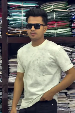 Men’s Grey Printed Athleisure T-Shirt – Regular Fit Polyester Sports & Casual Wear ✨