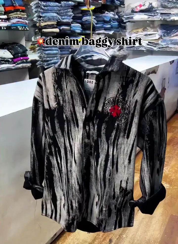 Men’s Premium Multicolour Artistic Textured Shirt - Image 3